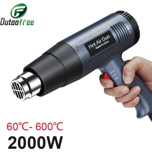 2000W Hot Air Gun Professional Electric Adjustable Temperature-Controlled Building Hair Dryer Soldering Tools Heat Gun 220V
