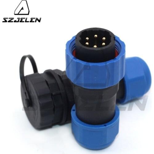 SD20 Waterproof Docking Aviation 6Pin IP68 power cable connector 10A waterproof power connector,wire connector