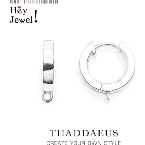 Hinged Hoop Earrings Creole Carrier,Europe Style Glam Classic Fashion Jewerly For Women Men,2020 Gift In 925 Sterling Silver