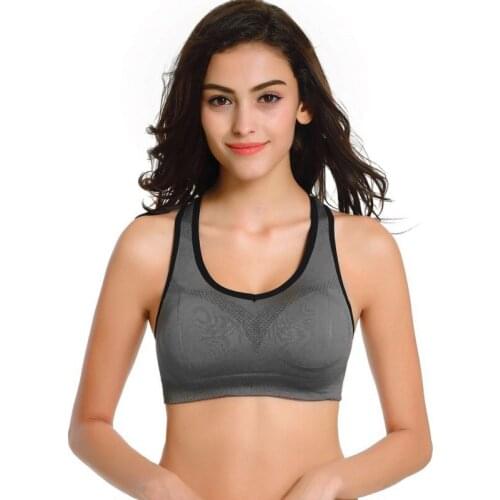 Bras For Women Seamless Breathable Elastic Padded Fitness Underwear Wirefree Push Up Gathering Full Cup Bralette 2021