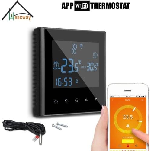 220V 110V 3KW heating wifi thermostat temperature controller for Underfloor heating load for APP ISO Android