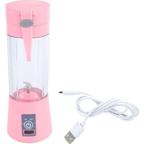 USB Juicer Cup, Fruit Mixing Machine, Portable Personal Size Eletric Rechargeable Mixer, Blender, Water Bottle 380ml with USB