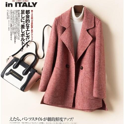 High Quality 100% Wool Coat Female Coats and Jackets Korean Women Clothing Outwear Autumn Winter 2021 Veste Femme Pph4281