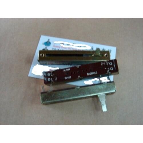 1pcs/lot SV453 B100K straight double tuning slide potentiometer