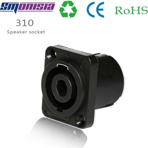 Smonisia 10pcs 4Pins Speaker Professional Female Socket XLR Ohm Wire Connector Plug 310