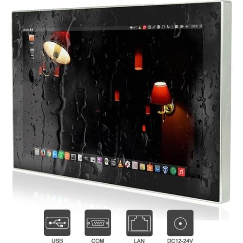 19" waterproof pc IP66/IP69K 1280x1024 touch screen all in one industrial pc J1900 RS232/LAN/USB for Windows7/8/10/Linux
