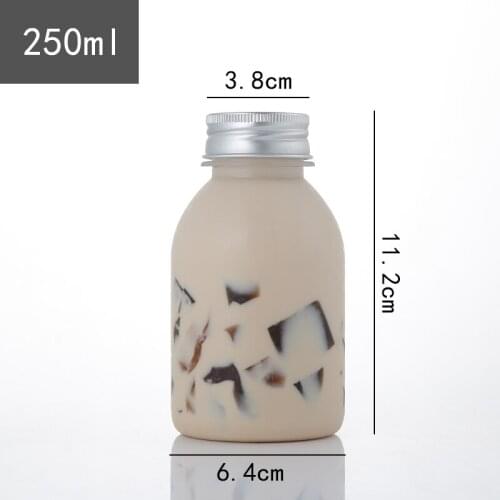 20pcs Net red PET clear cold drinks plastic bottle 250ml/350ml/400ml packaging ice coffee milk tea juice dessert cups with lids