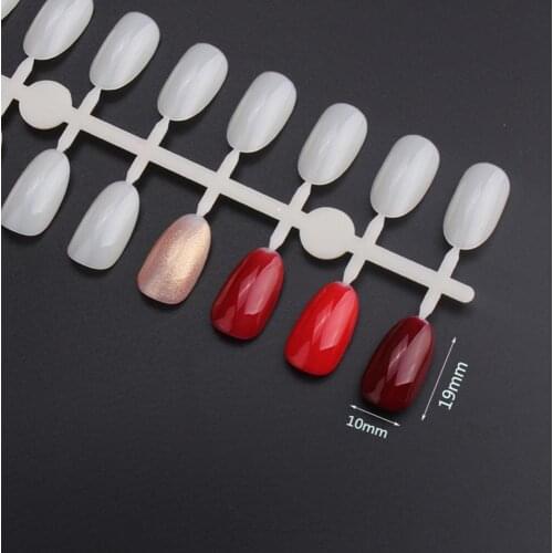 240Pcs/Pack Nail Art Polish Color Card Novice Practice Sample Fake Tips Display