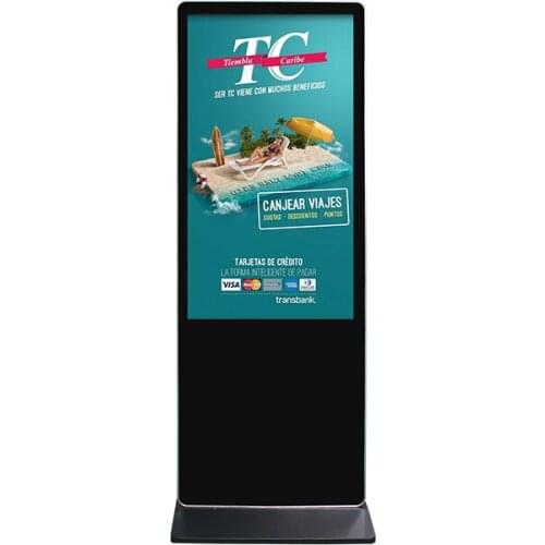 43inch indoor floor standing digital signage display built in 2*10W speaker microphone with touch screen kiosk support wifi