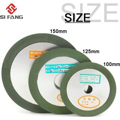 Diamond Grinding Wheel Cup Grinding Circle 125x32x15mm for Tungsten Steel Milling Cutter Tool Sharpener Grinder 1Pc 150-400grit