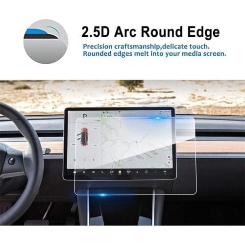 Car Accessories Automotive Central Control Panel Tempered Glass Film For Tesla Model3 Tempered Film