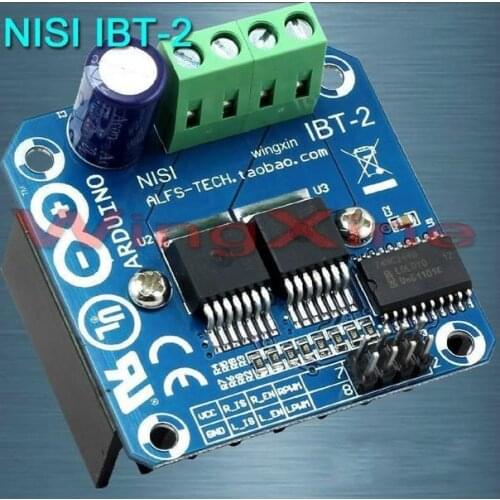 Free Shipping! IBT-2 smart car motor drive module BTS7960 43A H-Bridge PWM module sensor