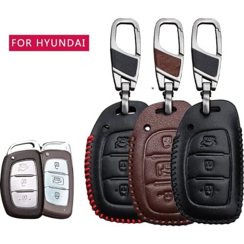 Car Remote Key Cover Case For Hyundai Kona Veloster Tucson 2019 2020 I20 I30 I40 Creta IX25 Solaris Sonata Key Ring Accessories