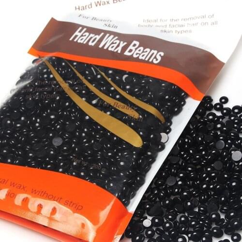 Black Wax Beans/ Brazilian Granules Hot Film Wax Bead Hair Removal Wax 300g