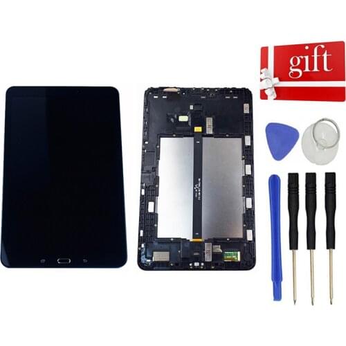 For Samsung Galaxy Tab A 10.1 SM-T580 SM-T585 LCD Display Screen Panel + Touch Screen Digitizer Sensor Assembly with Frame