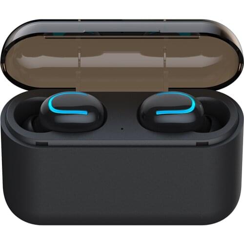 HBQ-Q32 TWS Wireless Bluetooth Headphone BT5.0 Headset Magnetic Music Earnuds Sport Earphone w/ Charging Box USB Port Power Bank