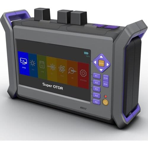 Multi-Functional OTDR 1310/1550/1625nm 40/38/36dB with SC FC ST LC Adapters Active Fiber Testing