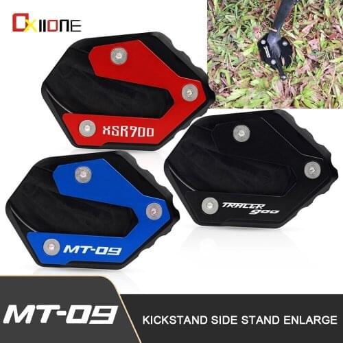 Motorcycle Kickstand Side Stand Enlarge Extension For Yamaha MT09 FZ09 TRACER 900 GT XSR900 2015 2016 2017 2018 2019 2020 2021