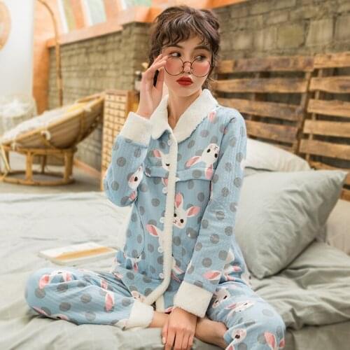 Maternity Pajamas Set Pinch Cotton Cardigan+Trousers Turn-down Collar Spring Autumn Pregnant Women Nursing Clothings Nightgown