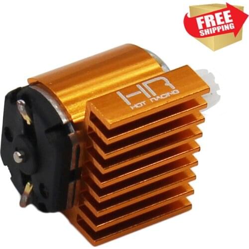 RC Radio control car HR Black 9 Fin 030 Motor heat sink Axial SCX24 90081 C10 option upgrade parts