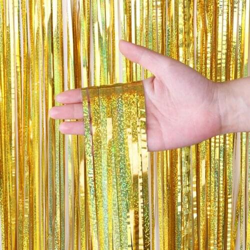 Luxury Crystal Curtain Flash Line Shiny Tassel String Door Curtain Window Room Divider Home Decoration
