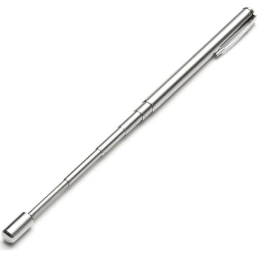 1Pcs Instrument Baton 6 Section Pointer Pen Stainless Steel Telescopic Ballpoint Pens Kindergarten Teaching Stationery Supplies