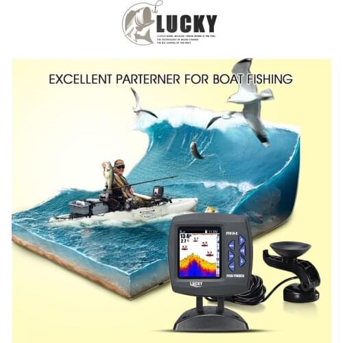 Fish Finder Sonar Sensor fishing camera 180m deeper findfish Wire LCD Sonar Fish Finder Portable sonar echo fish finder for boat