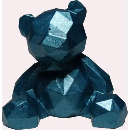 Modern Decorative Concrete Geometric Teddy Bear trinket baratija حلية орнаментальный