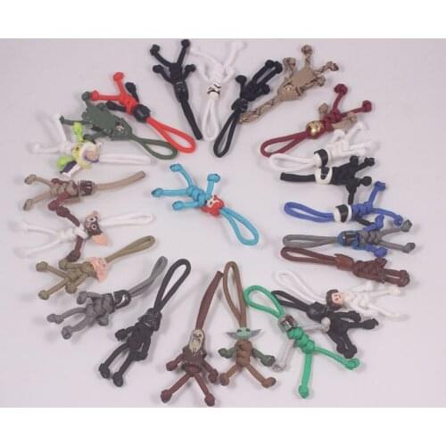 Biker Buddy Paracord Keychain Ultra Portable Novelty Handmade Carabiner Accessories 550 Cord for Cars