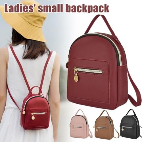 2021 сумка Women Backpack Bag Zipper Large Capacity Pu Leather Fashion For Travel Mobile Phone Кошелек Женский Сумка Женская
