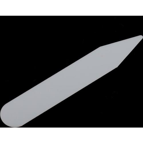 200pcs Plastic Collar Stays Shirts Inserts For Mens Business Dress 6cm Beige