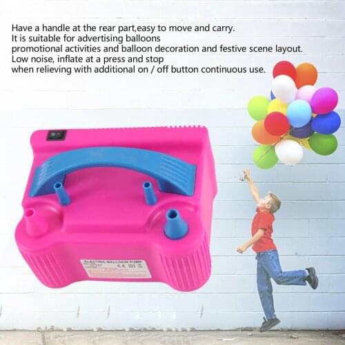 220V Double Hole AC Inflatable Electric Air Balloon Pump Electric Balloon Inflator Pump Portable Air Blower