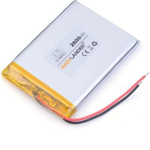 3.7V 2600mAH 904860 polymer lithium ion / Li-ion battery for GPS tablet pc cell phone POWER BANK