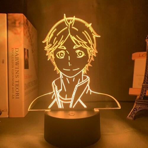 3d Illusion Light Kageyama Tobio Haikyuu Hinata Shoyo Sugawara Koushi Tanaka Ryunosuke Figure Anime Lamp for Bedrooms Lightings
