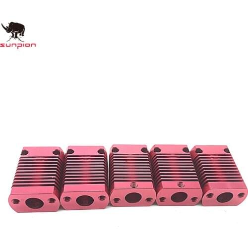 5pcs 3d printer accessories MK8 Assembled Extruder Hot End kit printer aluminum mk8 heating block +MK8 Tube+Mk8 Radiator