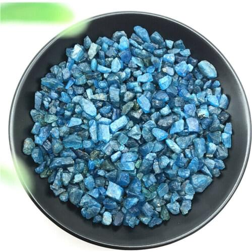 50g Natural Raw Blue Apatite Rough Stones Crystal Gravel Rough Gemstone Healing Natural Stones and Minerals