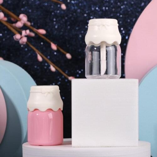 8ML Lip Gloss Tube Mini Milk Bottle Lip Glaze Tube Transparent Bottle Plastic Lip Gloss Cosmetic Packaging Container