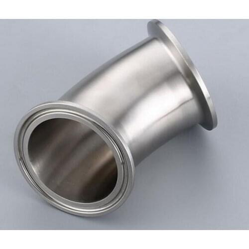 Free shipping 3''(76mm) Sanitary Tri Clamp 45 Degree Elbow SS 304