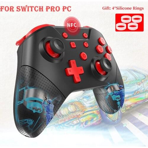 Wireless Support Bluetooth Gamepad For Nintendo Switch Pro NFC Doublemotor with 6-Axis USB Joystick Controller For Switch Pro PC