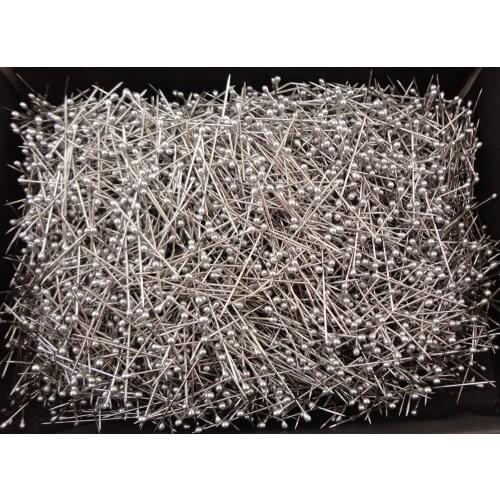 50PCS 2.5cm Silver Plated Ball Head Pins Stainless Steel jewelry findings shirt package quilting fixing straight pin metal needl