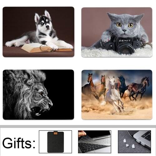 Sanmubaba Case For Macbook Air Pro 11 12 13 15 16 2020 Cute Dog Cat Cover for mac book pro 13 Laptop Sleeve a2289 a2251 a2179
