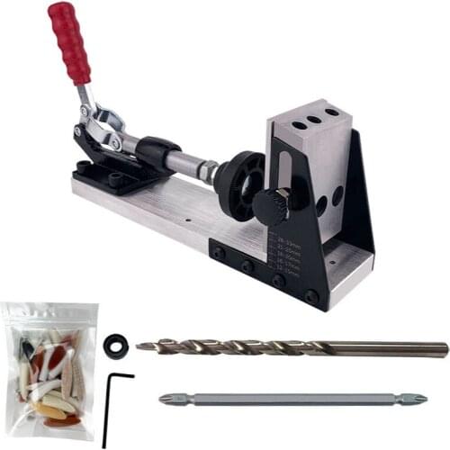 Woodworking oblique hole locator hole drilling oblique hole machine Pocket Hole Jig 9mm