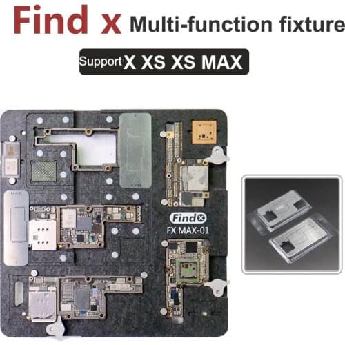 For iPhone X/XS/XS MAX Motherboard Fixture Eplosion-proof Cooling Tin Platform PCB Holder Middle Layer BGA Reballing Stencils