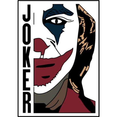 Joker Half Face Enamel Pin Joaquin Phoenix Brooch Film villain brooch Horror Movie Inspired Jewelry
