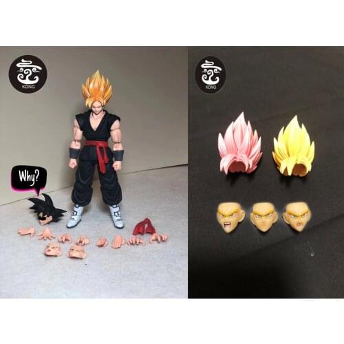 Kong model black SHF black cloth Yellow pink hair action figure toy anime toys doll