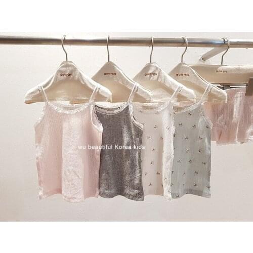 2021 Summer Infant Baby Camisole Shorts Suit Soft Skin-friendly Personal Home Wear Pajamas