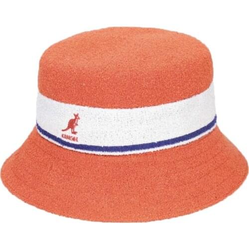 New Animal Embroidery Bucket Hats Women Panama Hat Breathable Striped Flat Hats