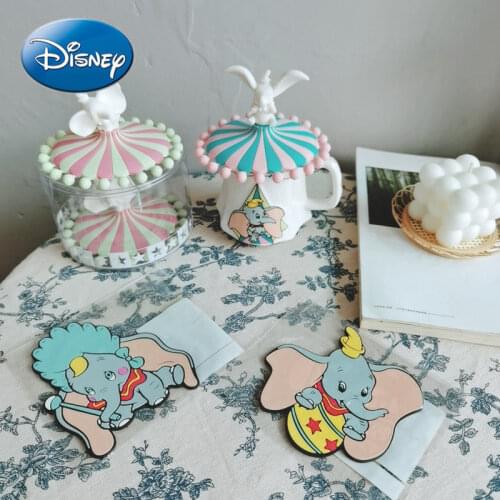 Disney Cartoon Cute Dumbo Mug Silicone Lid Cute Cup Lid Coaster