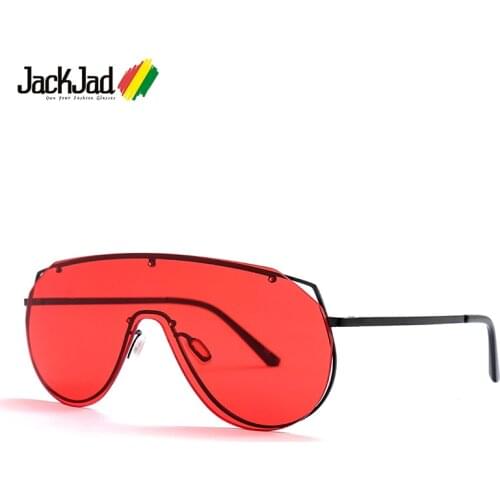 JackJad 2018 Fashion Avant-Garde Metal Shield Style AFIX Sunglasses Cool Aviation Brand Design Sun Glasses Oculos De Sol 22076