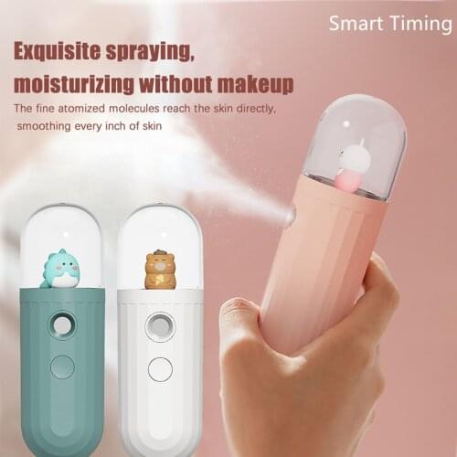 Facial Mist Sprayer Nano Mist Humidifier Hydrating 20ml Cartoon Rechargeable Water Diffuser Handheld Portable Air Humidifier